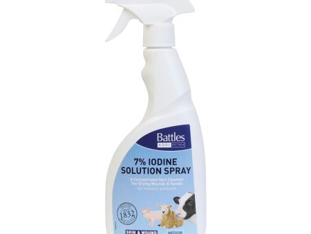 Battles 7% Strong Iodine Spray - 500ml Online Hot Sale