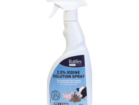 Battles 2.5% Iodine Spray - 500ml Online Hot Sale