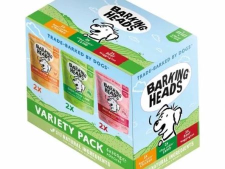 Barking Heads Pouch Variety Pack 6x300g Cheap