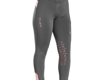 Firefoot Bankfield Basic Breeches - Charcoal Pink Discount