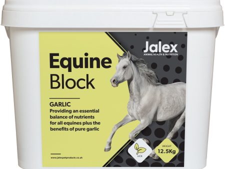 Jalex Equine Horse Lick Block with Garlic 12.5KGS Supply