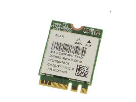 Dell OEM Wireless 1820 DW1820 WLAN WiFi 802.11AC + Bluetooth 4.1 Dual Band M.2 Card - 97XFP w  1 Year Warranty Online now